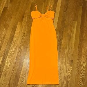 Marissa Midi Dress Orange